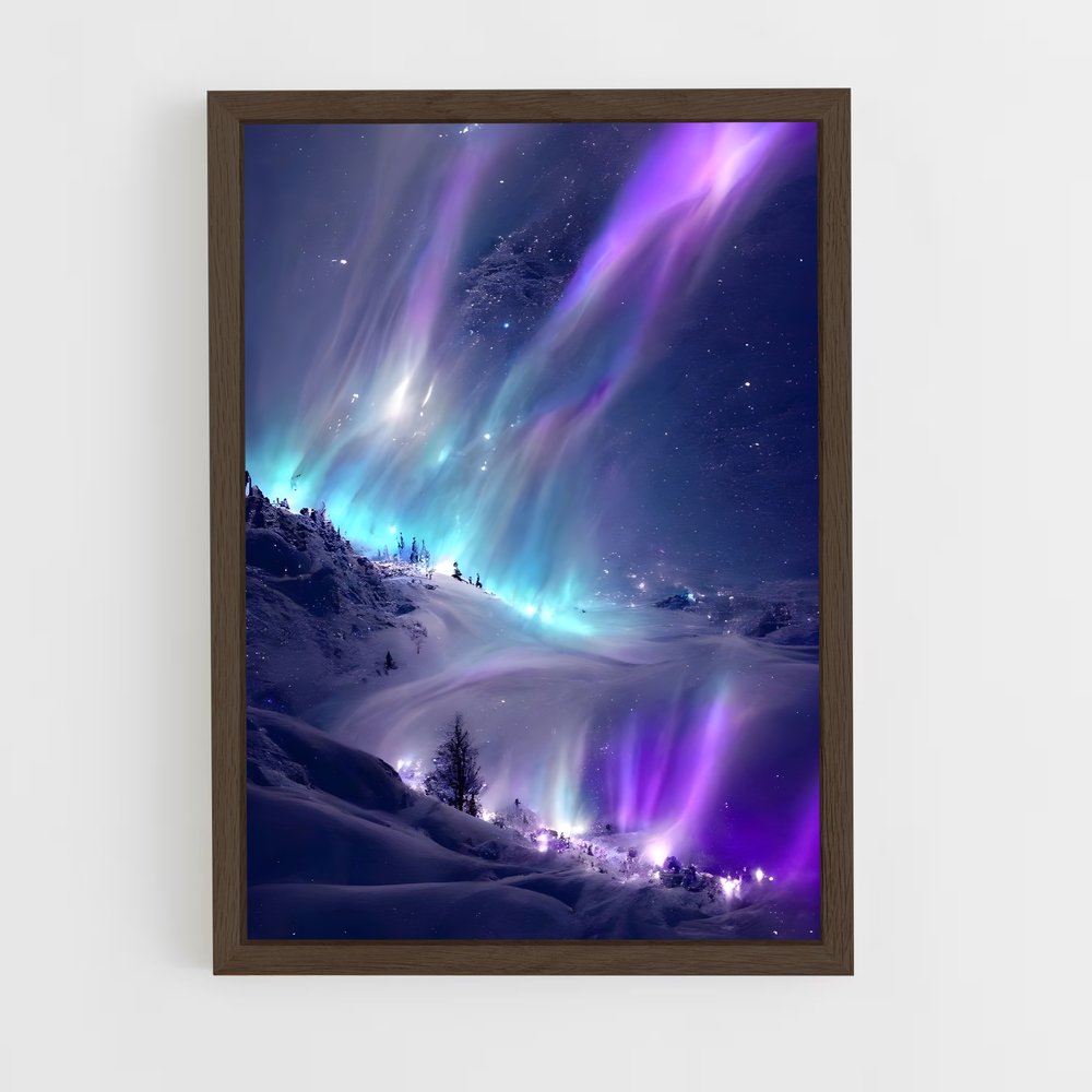 Poster Aurores boréales captivantes – affiche Univers (vue 5)